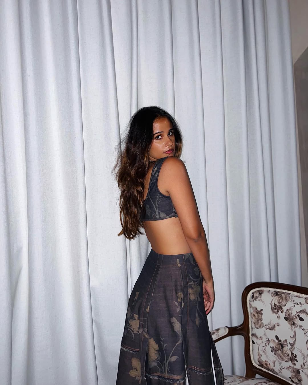 Summer Chints Denim Bralet