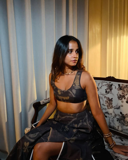 Summer Chints Denim Bralet