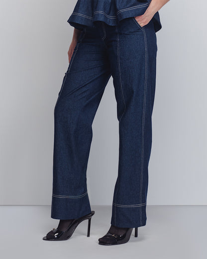 Cup Denim Trousers